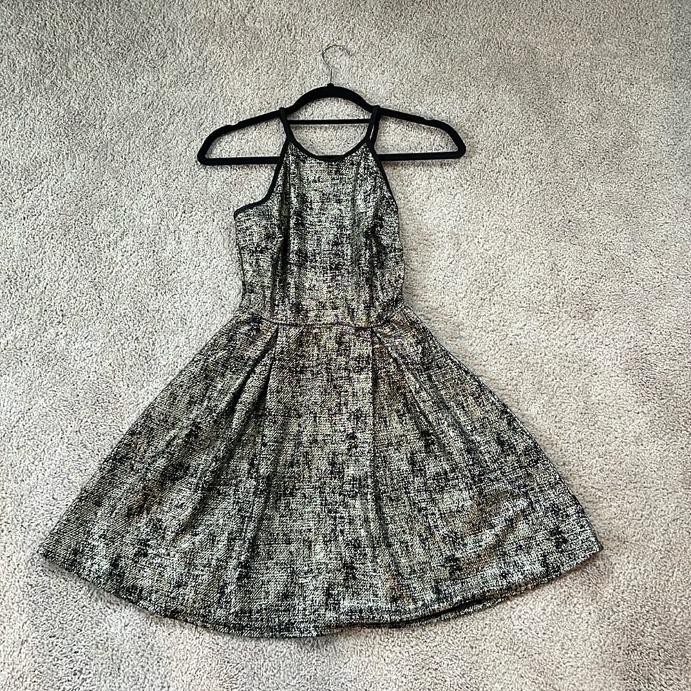 Black with silver dress